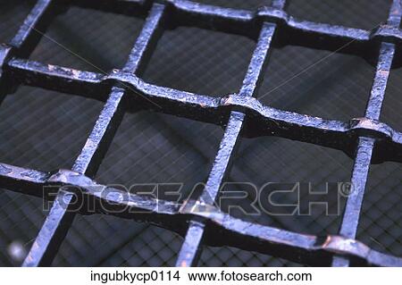 High angle view of a metal grill View Large Photo Image Picture - High angle view of a metal grill. Fotosearch