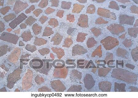 High angle view of a mosaic floor View Large Photo Image Stock Image - High angle view of a mosaic floor. Fotosearch