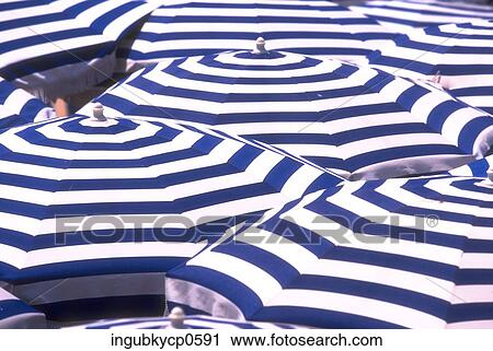 High angle view of beach umbrellas View Large Photo Image Stock Image - High angle view of beach umbrellas. Fotosearch