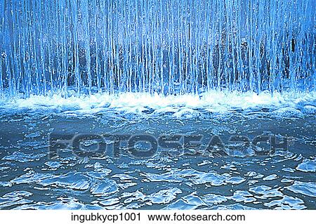 Panoramic view of a waterfall View Large Photo Image Stock Image - Panoramic view of a waterfall. Fotosearch