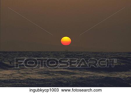Panoramic view of the sea at dusk View Large Photo Image Stock Image - Panoramic view of the sea at dusk. Fotosearch