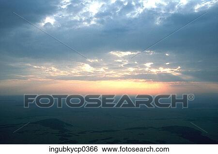Panoramic view of the sea at dusk View Large Photo Image Stock Photograph - Panoramic view of the sea at dusk. Fotosearch