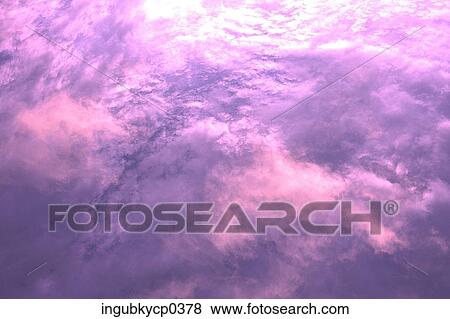 Stock Photo - Panoramic view of the sky at dusk. Fotosearch