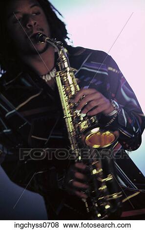 black, saxophone, musician, shiny, performer, African View Large Photo Image Stock Photo - black, saxophone, musician, shiny, performer, African. Fotosearch