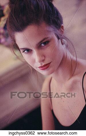 Brown, woman, Caucasian, look, years, femininity, sensuality View Large Photo Image Stock Image - Brown, woman, Caucasian, look, years, femininity, sensuality. Fotosearch