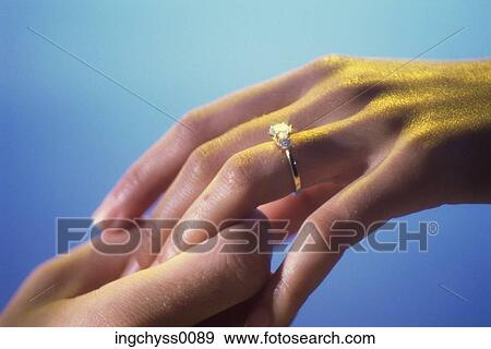 finger, men, indoors, engagement ring, bond, studio, colored View Large Photo Image Stock Photo - finger, men, indoors, engagement ring, bond, studio, colored. Fotosearch