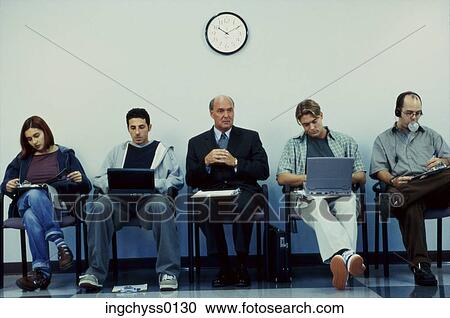 group, men, balding, row, using, waiting, full View Large Photo Image Stock Image - group, men, balding, row, using, waiting, full. Fotosearch