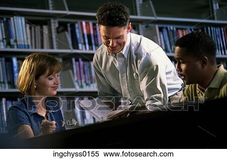 Stock Photography - group, men, education, student, learning, college, looking down. Fotosearch