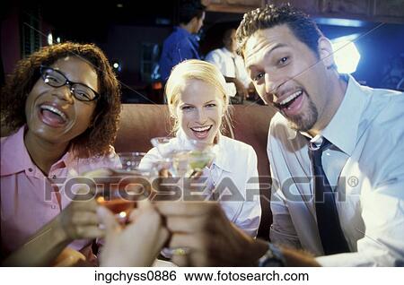 Stock Photograph - group, men, young, lifestyles, view, down, looking. Fotosearch