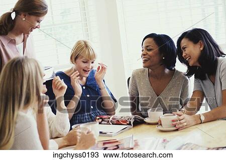group, women, smile, surprise, blond, long, short View Large Photo Image Stock Image - group, women, smile, surprise, blond, long, short. Fotosearch