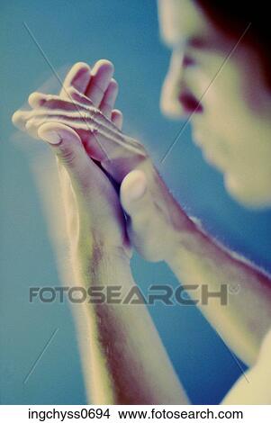 Picture - hand, Part Of, one young man only, ethnicity. Fotosearch