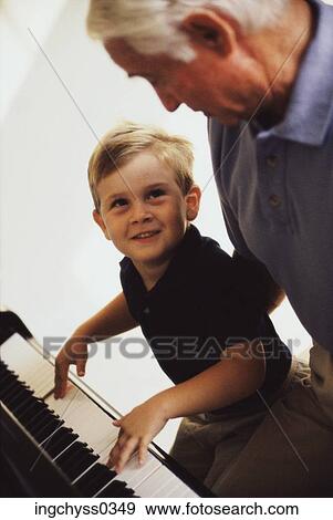 key, men, happiness, casual, grandfather, togetherness, teaching View Large Photo Image Stock Photo - key, men, happiness, casual, grandfather, togetherness, teaching. Fotosearch