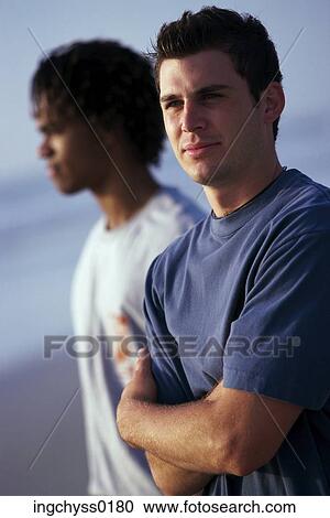 Stock Image - men, people, together, Young Adult. Fotosearch