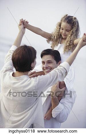 Stock Photo - men, women, child, blond, long, short. Fotosearch