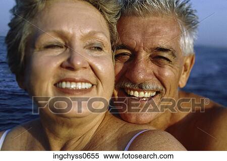 Men Women Short Hair Front Shoulders Stock Photography