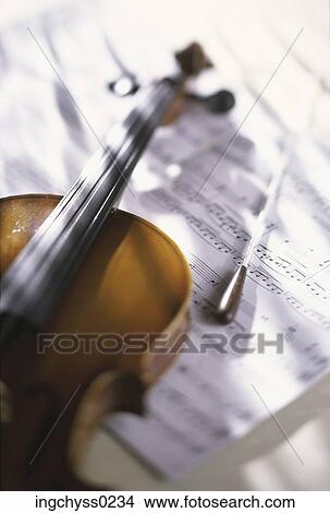 music, violin, notes, bow, score View Large Photo Image Picture - music, violin, notes, bow, score. Fotosearch