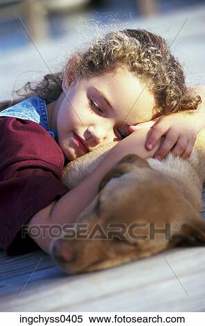 people, dog, pet, girl, child, animal, kid View Large Photo Image Stock Photography - people, dog, pet, girl, child, animal, kid. Fotosearch