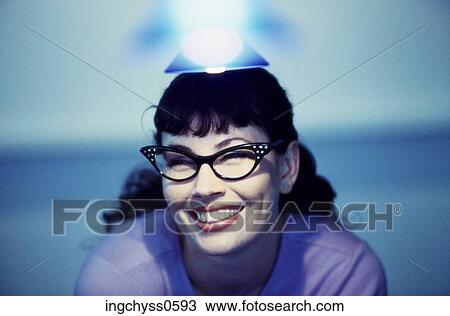 people, light, woman, smiling, eyeglasses, smile View Large Photo Image Stock Image - people, light, woman, smiling, eyeglasses, smile. Fotosearch