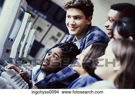 people, school, computer, looking, computers, education, learning View Large Photo Image Picture - people, school, computer, looking, computers, education, learning. Fotosearch