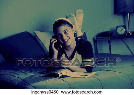 people, telephone, talking, phone, bed, gossiping, girl View Large Photo Image Stock Image - people, telephone, talking, phone, bed, gossiping, girl. Fotosearch