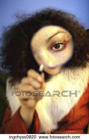 red, hand, magnifying glass, indoors, studio, curly View Large Photo Image Stock Image - red, hand, magnifying glass, indoors, studio, curly. Fotosearch