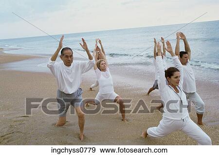 sky, group, exercise, contemplation, barefoot, stand View Large Photo Image Stock Photo - sky, group, exercise, contemplation, barefoot, stand. Fotosearch