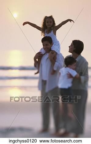 Stock Image - sky, group, family, child, children, long. Fotosearch