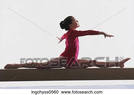 white, balance, determination, indoors, flexibility, gymnastics, agility View Large Photo Image Stock Image - white, balance, determination, indoors, flexibility, gymnastics, agility. Fotosearch