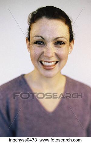 white, Brown, look, years, cheerful, Young Adult, Looking at Camera View Large Photo Image Stock Image - white, Brown, look, years, cheerful, Young Adult, Looking at Camera. Fotosearch