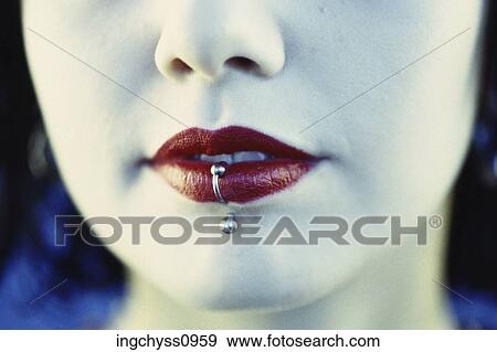 woman, black, lip ring, Black Hair, Human Mouth, Human Nose, Person View Large Photo Image Stock Photo - woman, black, lip ring, Black Hair, Human Mouth, Human Nose, Person. Fotosearch
