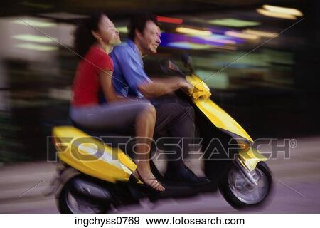 woman, couple, motorcycle View Large Photo Image Stock Photo - woman, couple, motorcycle. Fotosearch