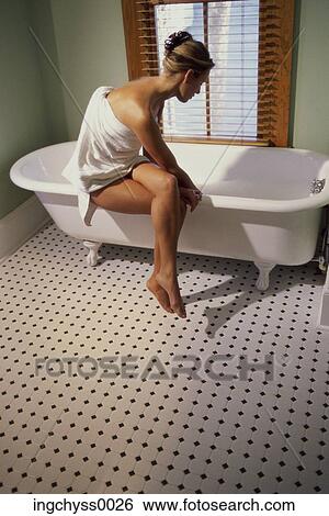 woman, shadow, indoors, knee, care, hygiene, bathtub View Large Photo Image Stock Photograph - woman, shadow, indoors, knee, care, hygiene, bathtub. Fotosearch