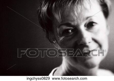 Stock Photo - woman, smiling, one senior woman only, ethnicity, aging process, head, senior. Fotosearch