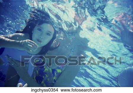women, people, togetherness, underwater, teaching, activity, piece View Large Photo Image Picture - women, people, togetherness, underwater, teaching, activity, piece. Fotosearch