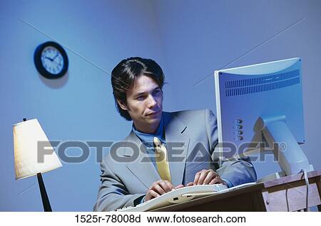 Businessman thinking in an office View Large Photo Image Stock Image - Businessman thinking in an office. Fotosearch
