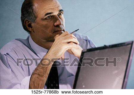 Stock Image - computer, business, businessman. Fotosearch