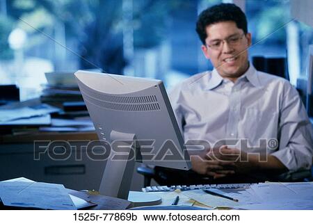 Stock Image - computer, business, businessman. Fotosearch