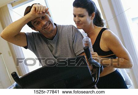 couple, health, sports, Middle-aged, exercise, tired View Large Photo Image Stock Image - couple, health, sports, Middle-aged, exercise, tired. Fotosearch