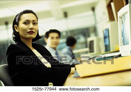 people, computer, business, office, indoors, businesspeople View Large Photo Image Picture - people, computer, business, office, indoors, businesspeople. Fotosearch