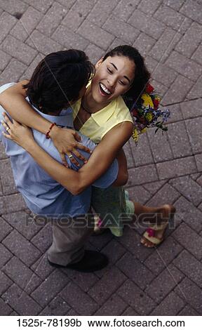 people, couple, outdoors, Young Adult View Large Photo Image Stock Image - people, couple, outdoors, Young Adult. Fotosearch