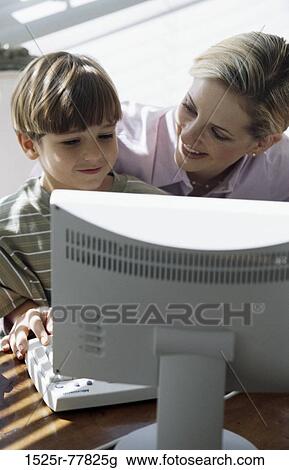 people, home, computer, 4-5 Years, 6-7 Years View Large Photo Image Stock Image - people, home, computer, 4-5 Years, 6-7 Years. Fotosearch