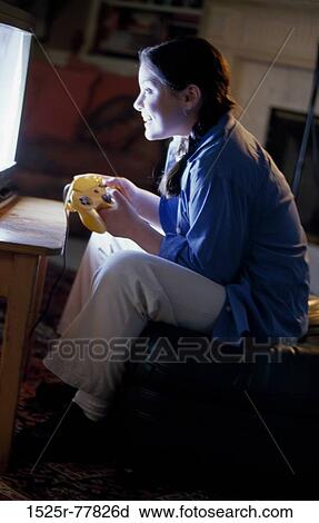 people, playing, entertainment, television, controller, play, game View Large Photo Image Stock Image - people, playing, entertainment, television, controller, play, game. Fotosearch