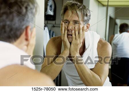 people, reflection, stress, mirror, Middle-aged View Large Photo Image Stock Image - people, reflection, stress, mirror, Middle-aged. Fotosearch