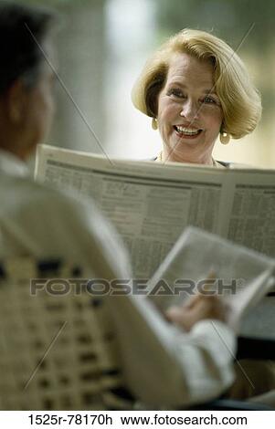 Stock Image - people, senior, outdoors. Fotosearch