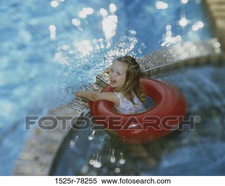 Stock Photography - people, water, beach, girl, child, kid. Fotosearch