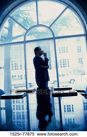 profile, window, silhouette, standing, business, Middle-aged View Large Photo Image Stock Photography - profile, window, silhouette, standing, business, Middle-aged. Fotosearch