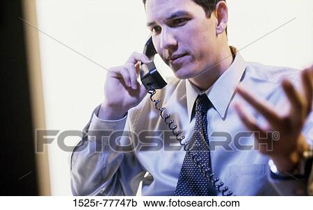 Stock Image - telephone, phone, business, businessman. Fotosearch