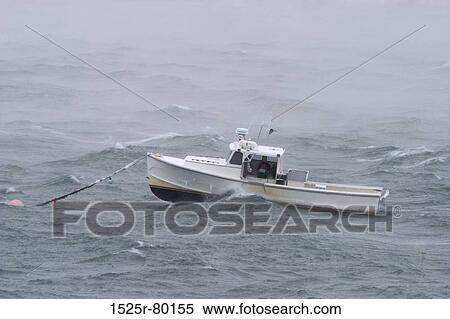 Boat moored in the sea in bad weather View Large Photo Image Stock Photography - Boat moored in the sea in bad weather. Fotosearch