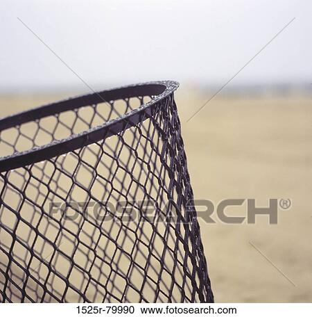 Stock Image - Close-up of a garbage bin. Fotosearch