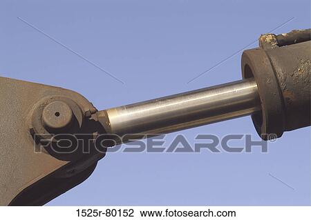 Close-up of a hydraulic arm View Large Photo Image Stock Image - Close-up of a hydraulic arm. Fotosearch